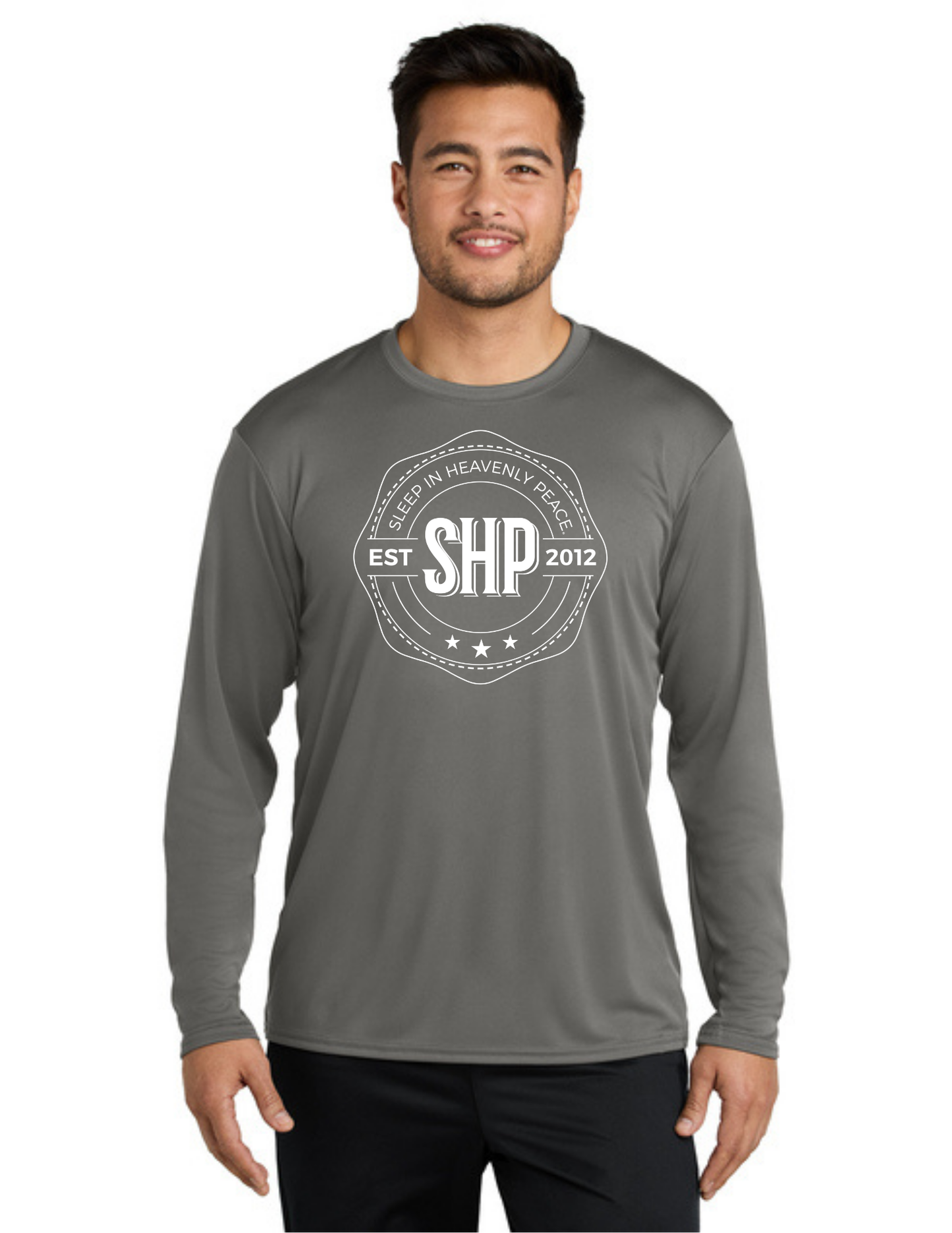 LEGACY - Long Sleeve Performance UV Shirt (GREY CONCRETE) - "ESTABLISHED" LOGO