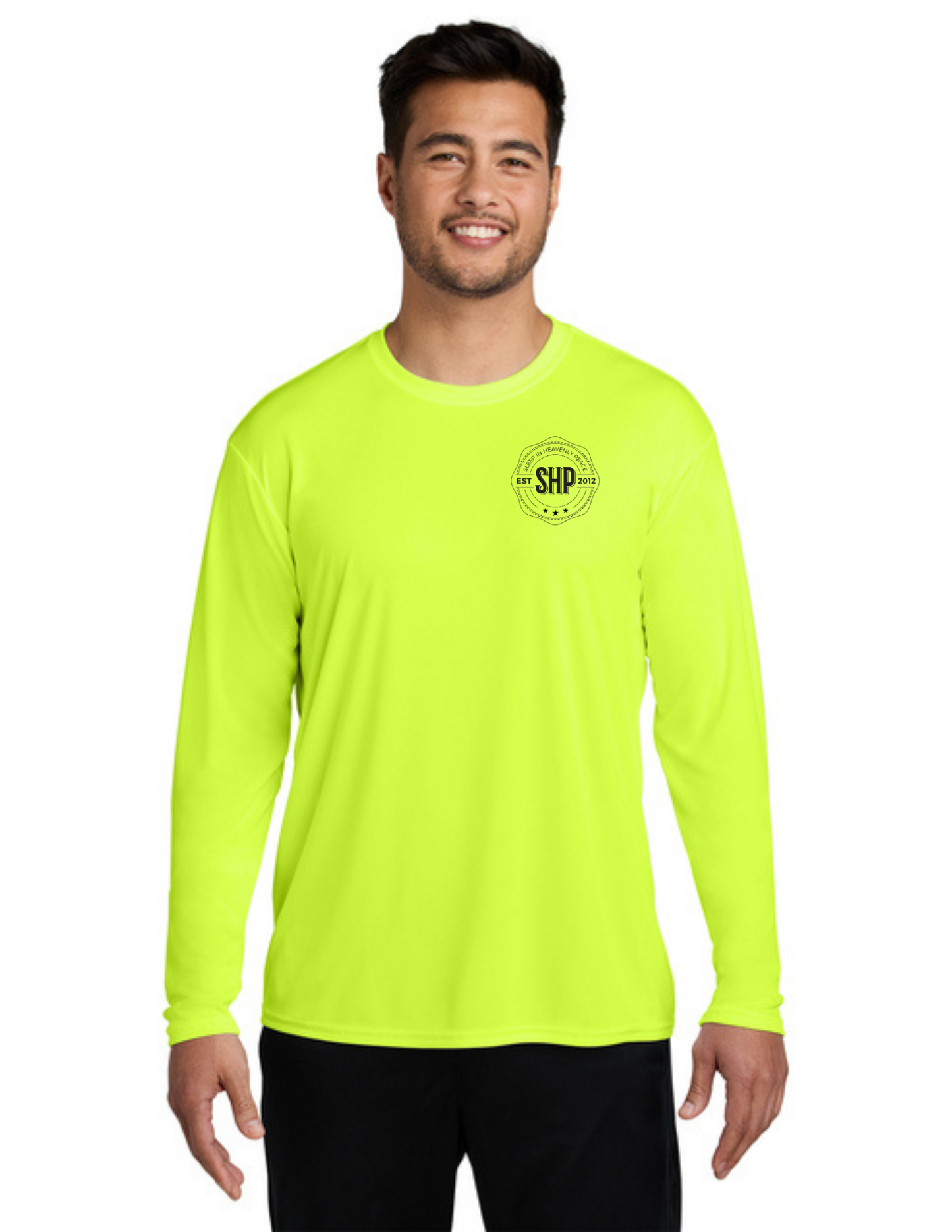 LEGACY - Long Sleeve Performance UV Shirt (NEON YELLOW) - "ESTABLISHED" LOGO