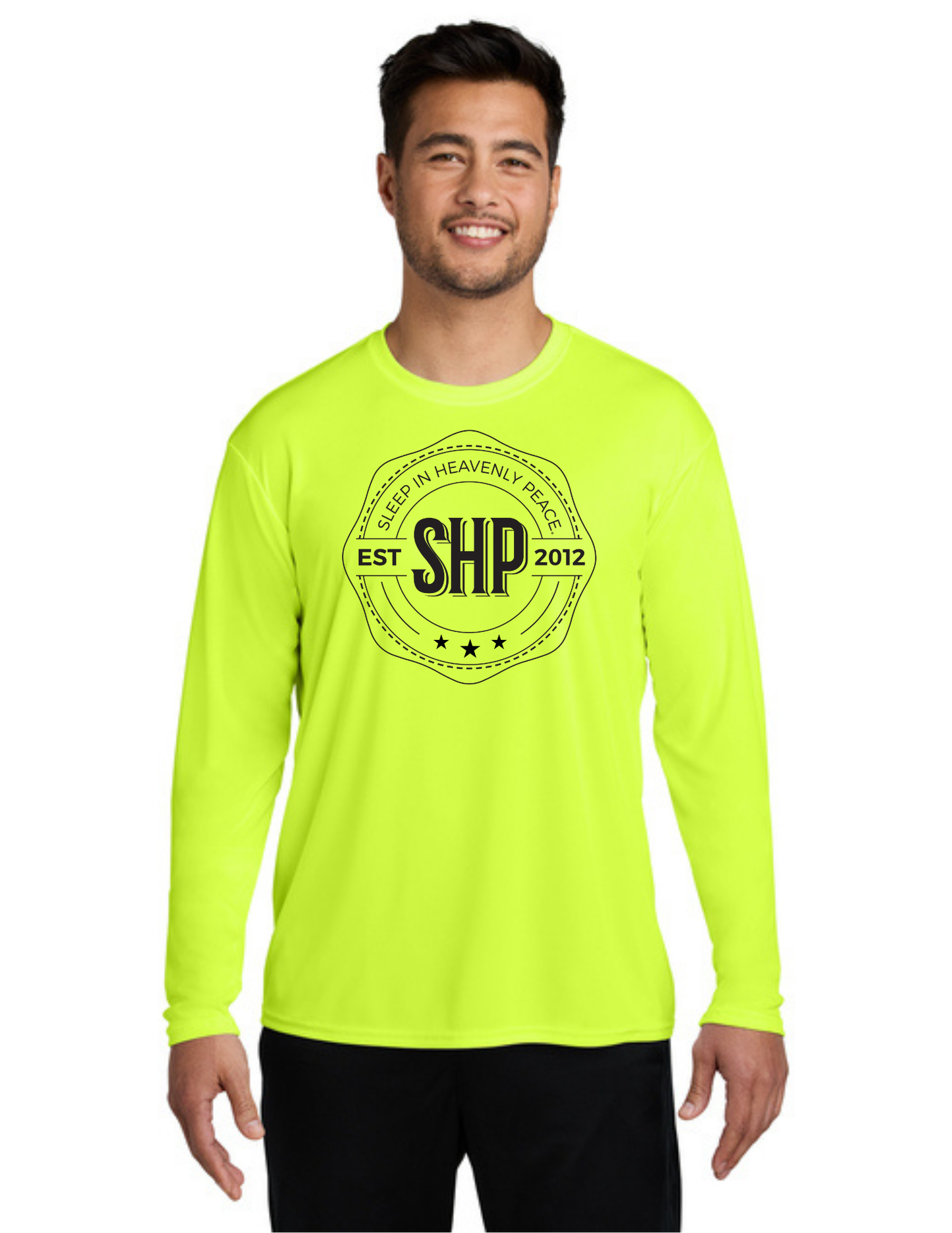 LEGACY - Long Sleeve Performance UV Shirt (NEON YELLOW) - "ESTABLISHED" LOGO
