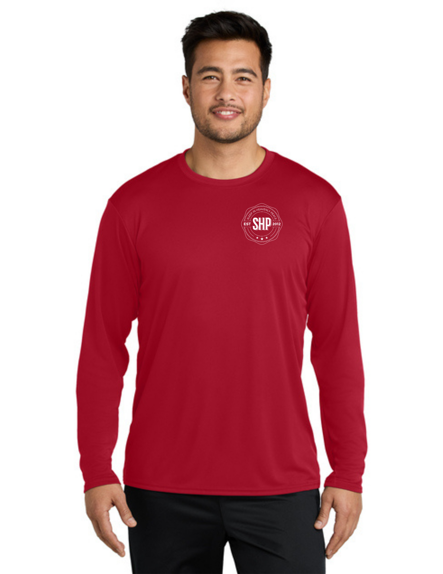 LEGACY - Long Sleeve Performance UV Shirt (RED) - "ESTABLISHED" LOGO