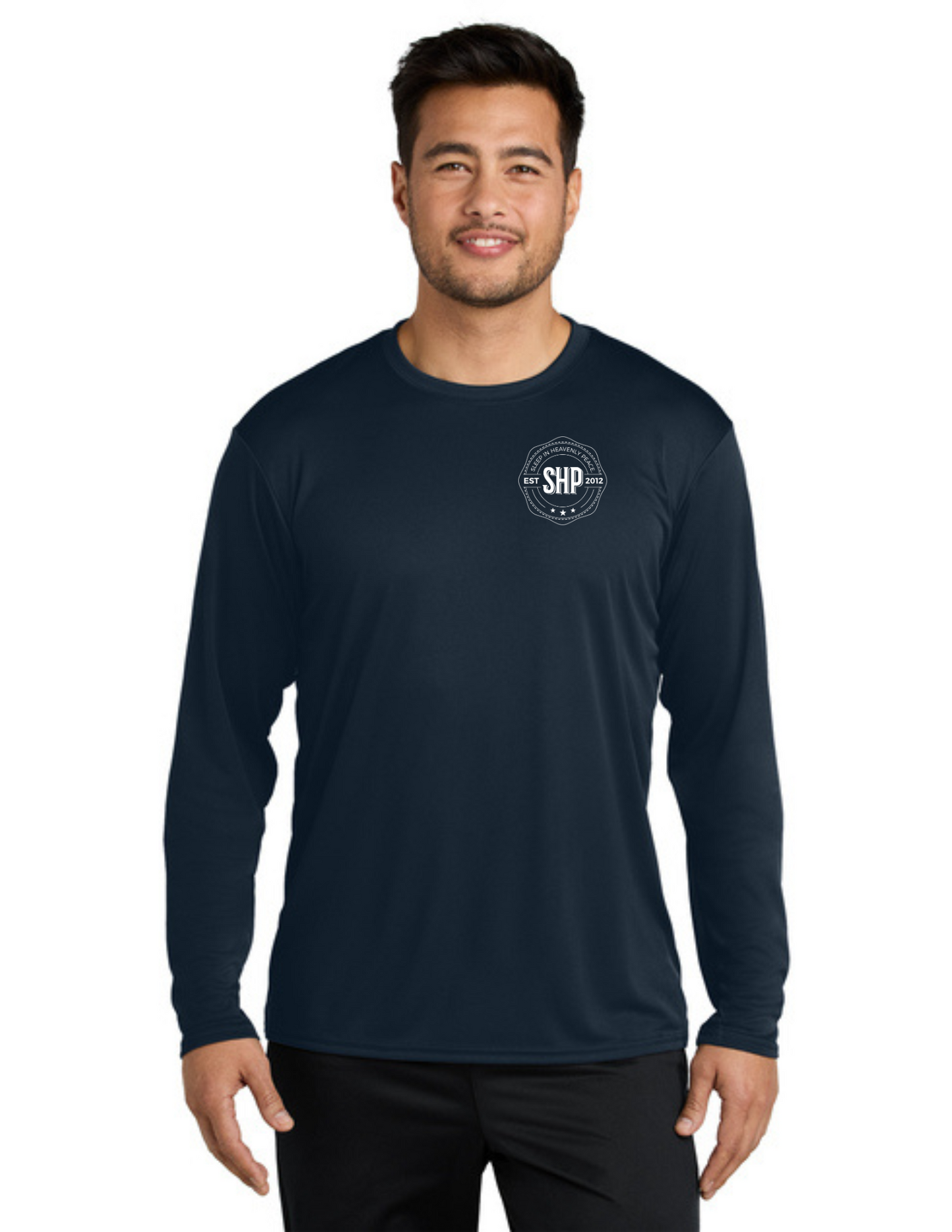 LEGACY - Long Sleeve Performance UV Shirt (DEEP NAVY) - "ESTABLISHED" LOGO