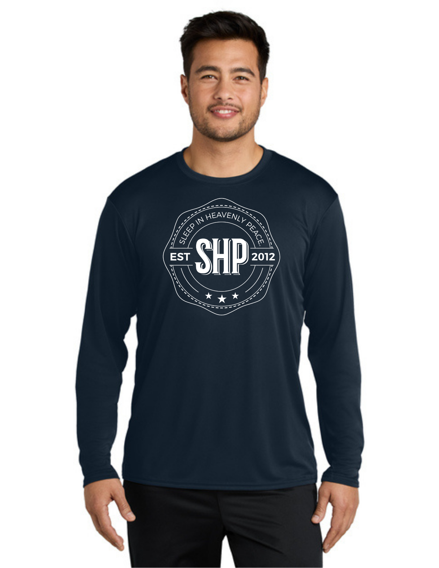 LEGACY - Long Sleeve Performance UV Shirt (DEEP NAVY) - "ESTABLISHED" LOGO