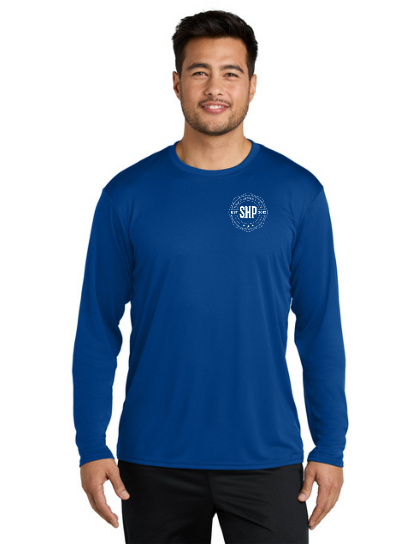 LEGACY - Long Sleeve Performance UV Shirt (TRUE ROYAL) - "ESTABLISHED" LOGO