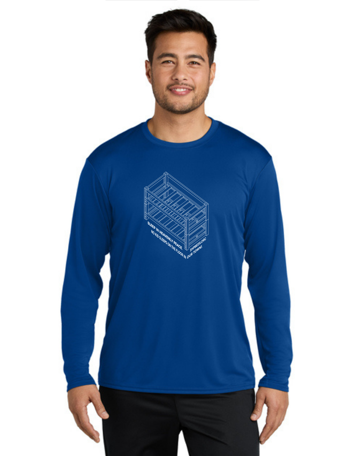 LEGACY - Long Sleeve Performance UV Shirt (TRUE ROYAL) - "SHELDON" LOGO