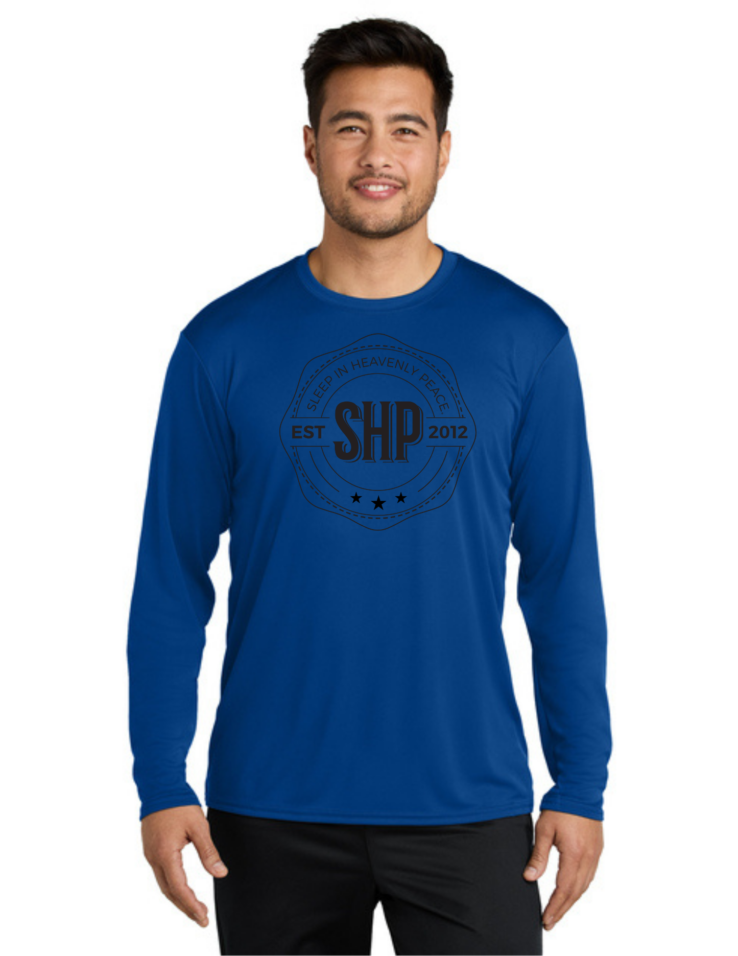 LEGACY - Long Sleeve Performance UV Shirt (TRUE ROYAL) - "ESTABLISHED" LOGO