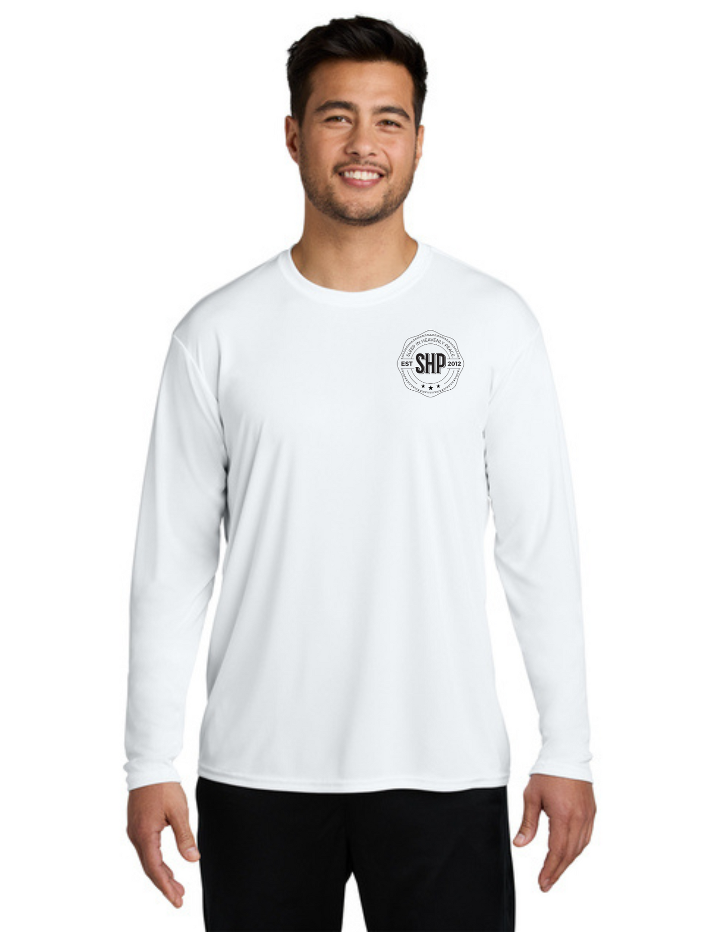 LEGACY - Long Sleeve Performance UV Shirt (WHITE) - "ESTABLISHED" LOGO