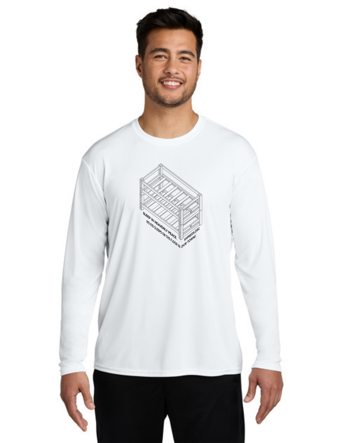 LEGACY - Long Sleeve Performance UV Shirt (WHITE) - "SHELDON" LOGO