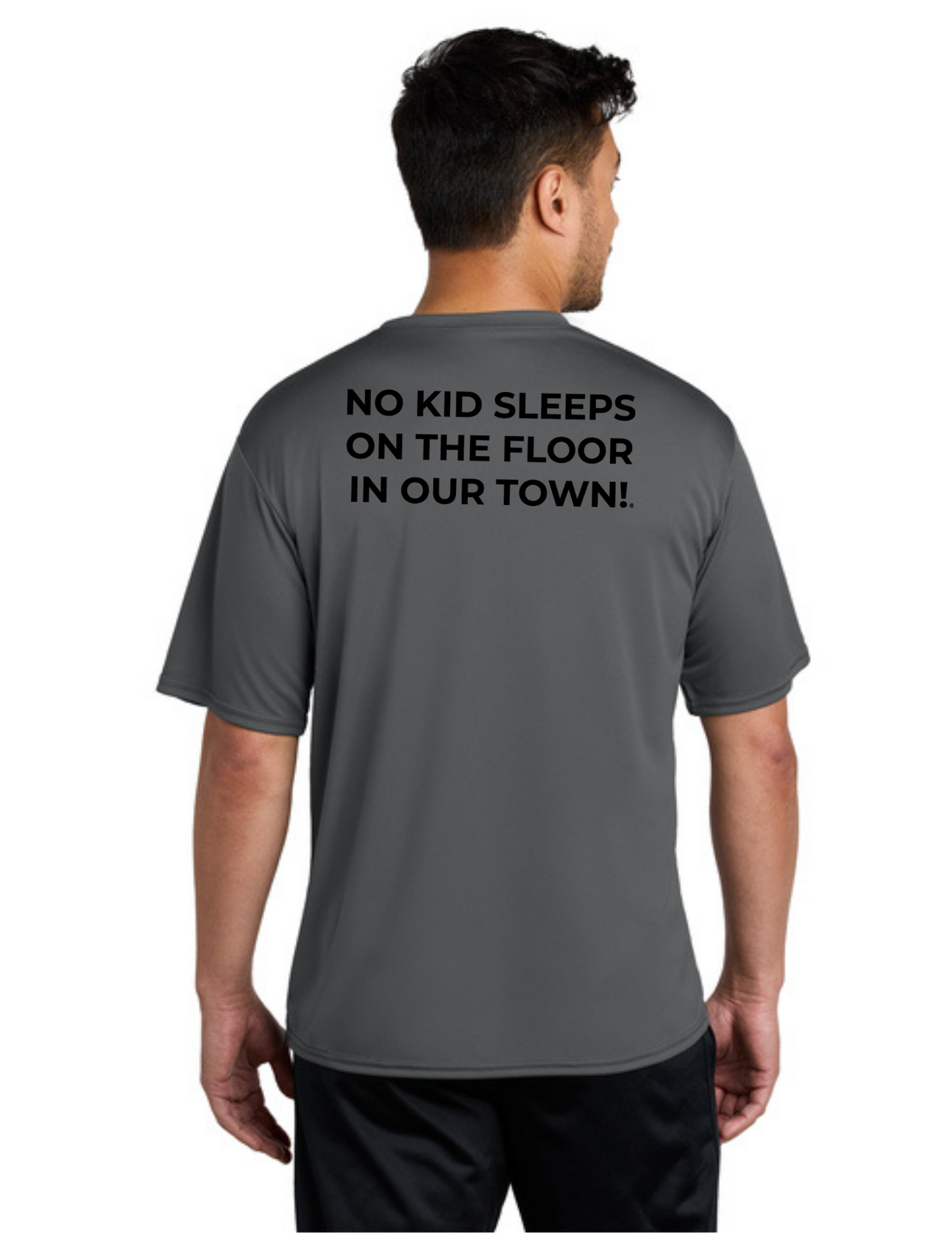 LEGACY - Short Sleeve UV Performance Shirt (CHARCOAL) - "ESTABLISHED" LOGO
