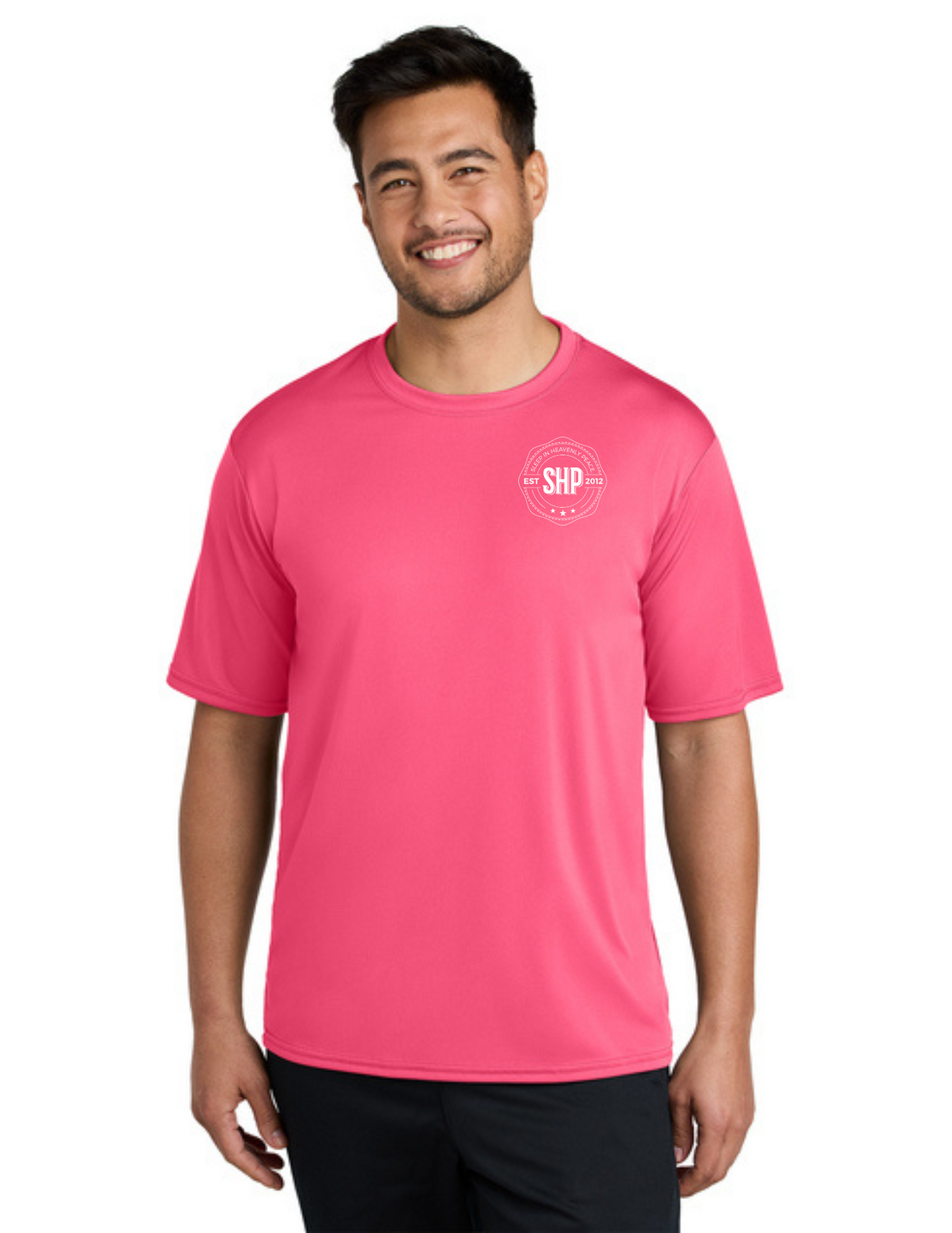 LEGACY - Short Sleeve UV Performance Shirt (NEON PINK) - "ESTABLISHED" LOGO