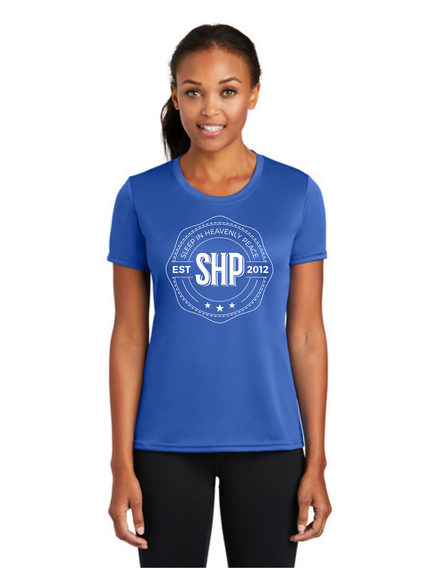 LEGACY - (WOMEN’S) Short Sleeve UV Performance Shirt (ROYAL) - "ESTABLISHED" LOGO