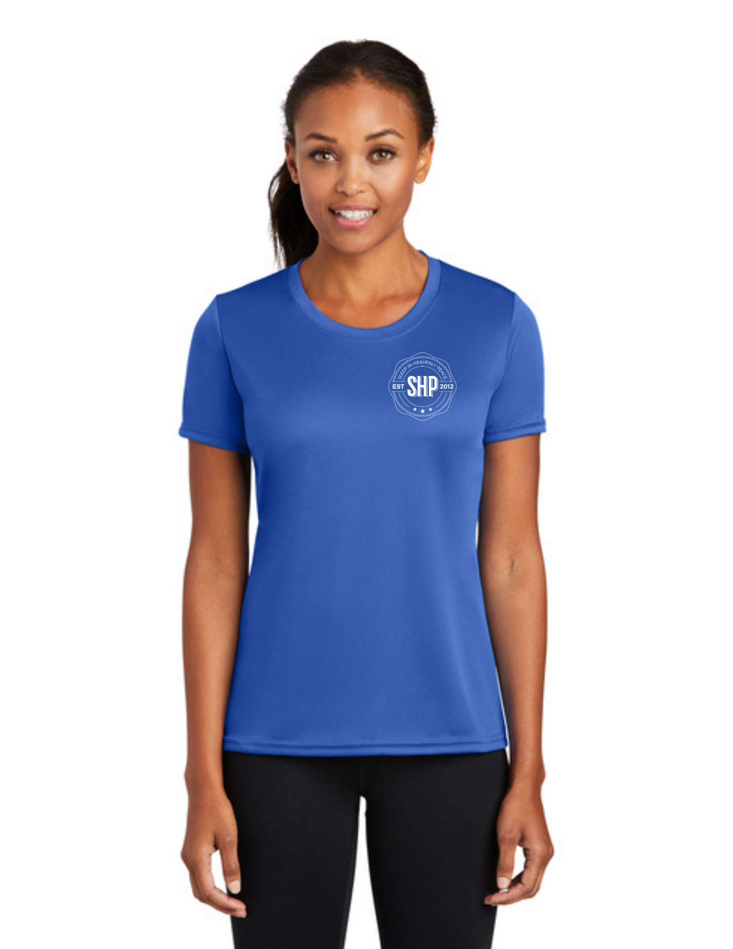 LEGACY - (WOMEN’S) Short Sleeve UV Performance Shirt (ROYAL) - "ESTABLISHED" LOGO