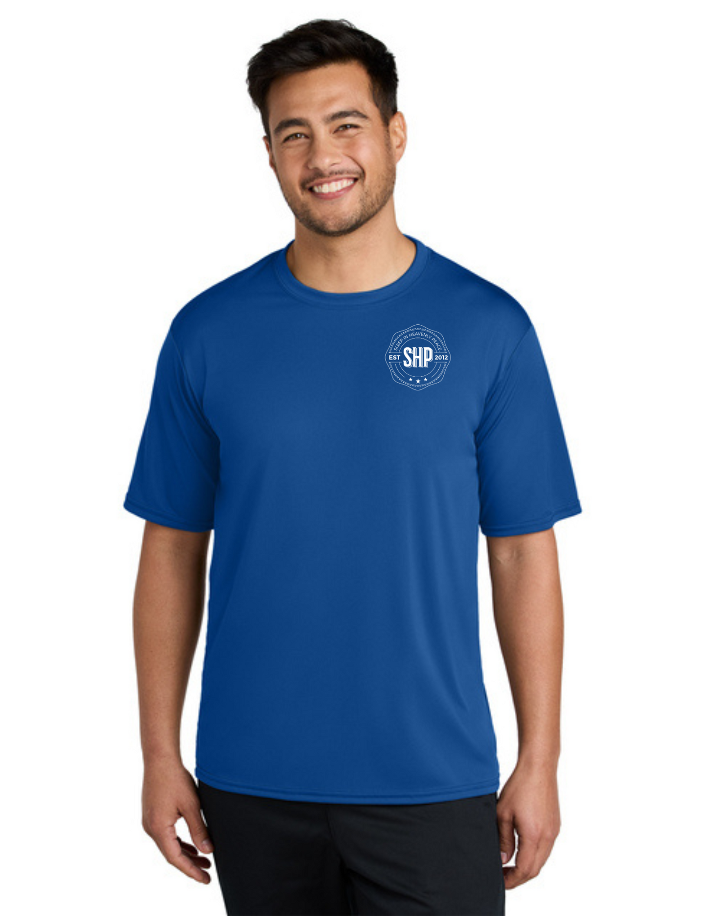 LEGACY - Short Sleeve UV Performance Shirt (TRUE ROYAL) - "ESTABLISHED" LOGO