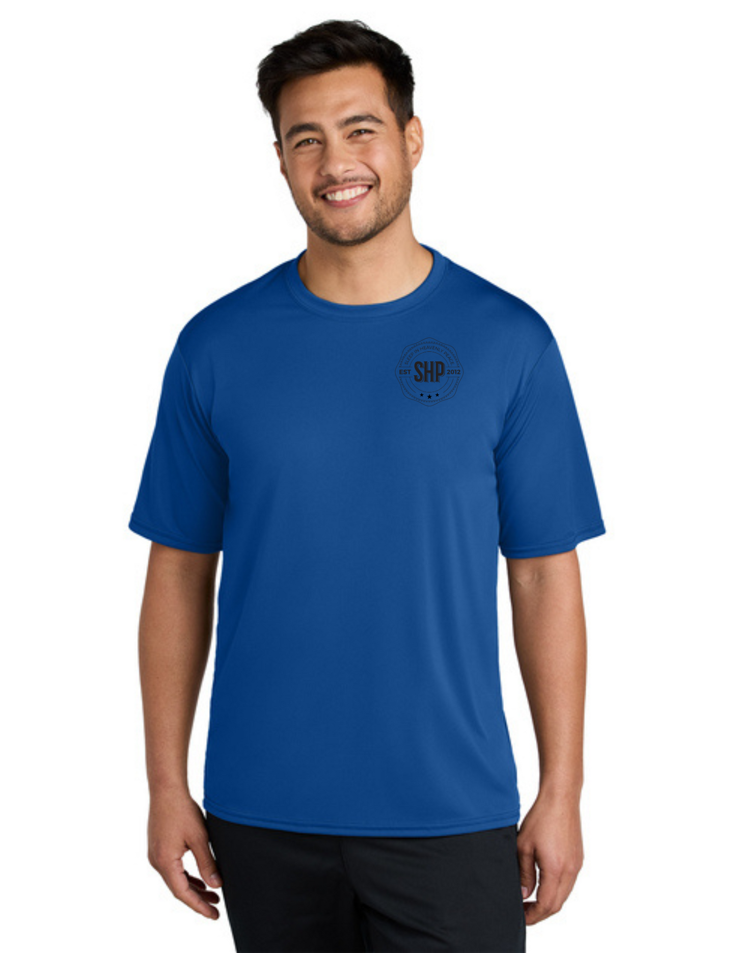 LEGACY - Short Sleeve UV Performance Shirt (TRUE ROYAL) - "ESTABLISHED" LOGO
