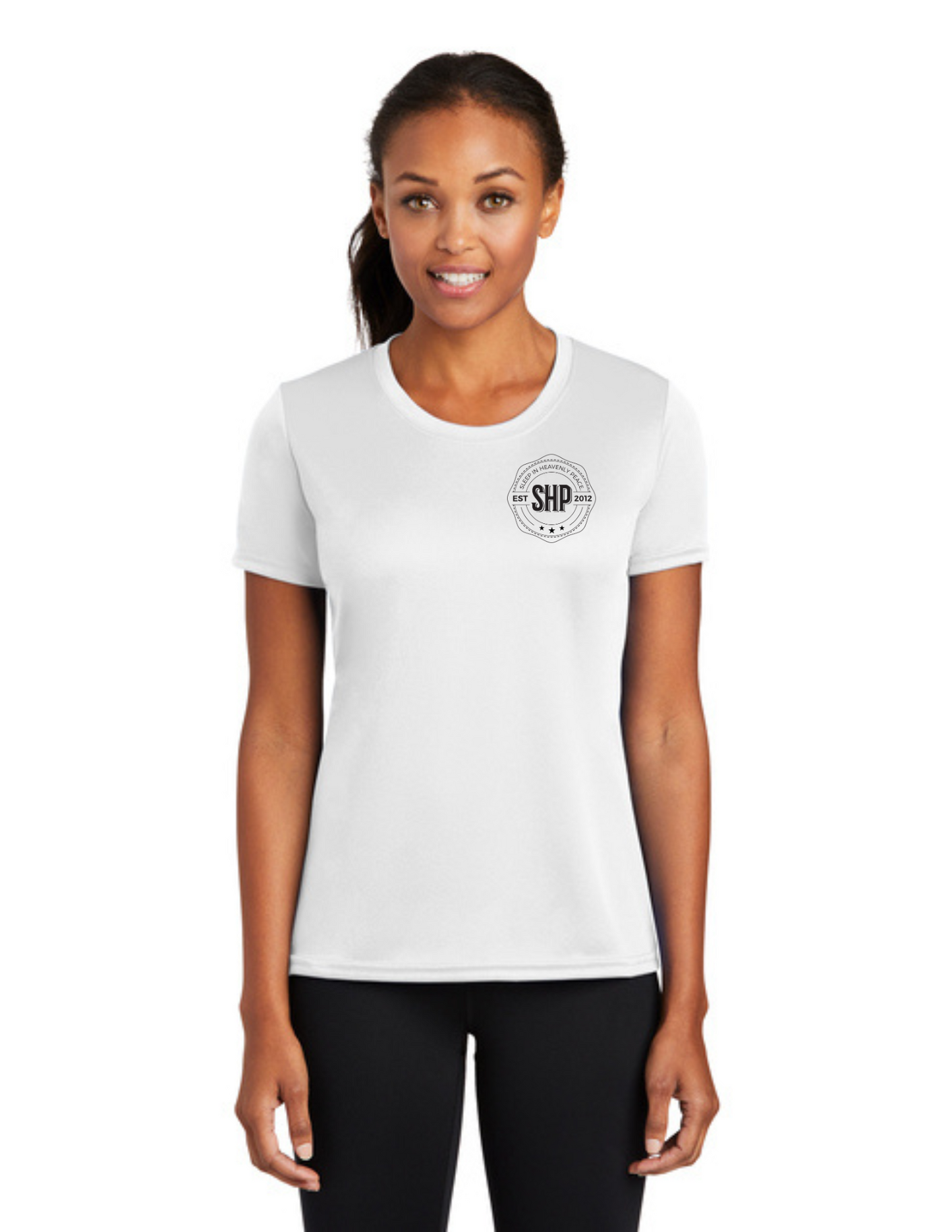 LEGACY - (WOMEN’S) Short Sleeve UV Performance Shirt (WHITE) - "ESTABLISHED" LOGO