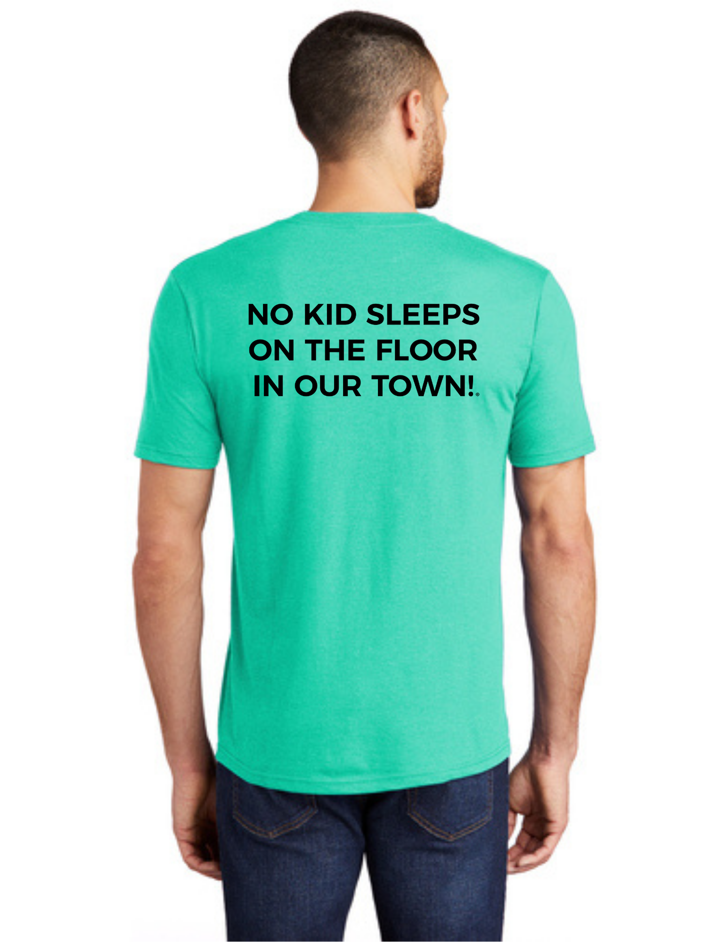 LEGACY - Short Sleeve (AQUA HEATHER) - "ESTABLISHED" LOGO