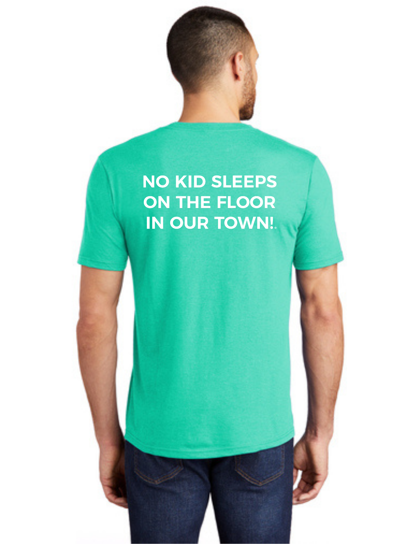 LEGACY - Short Sleeve (AQUA HEATHER) - "ESTABLISHED" LOGO