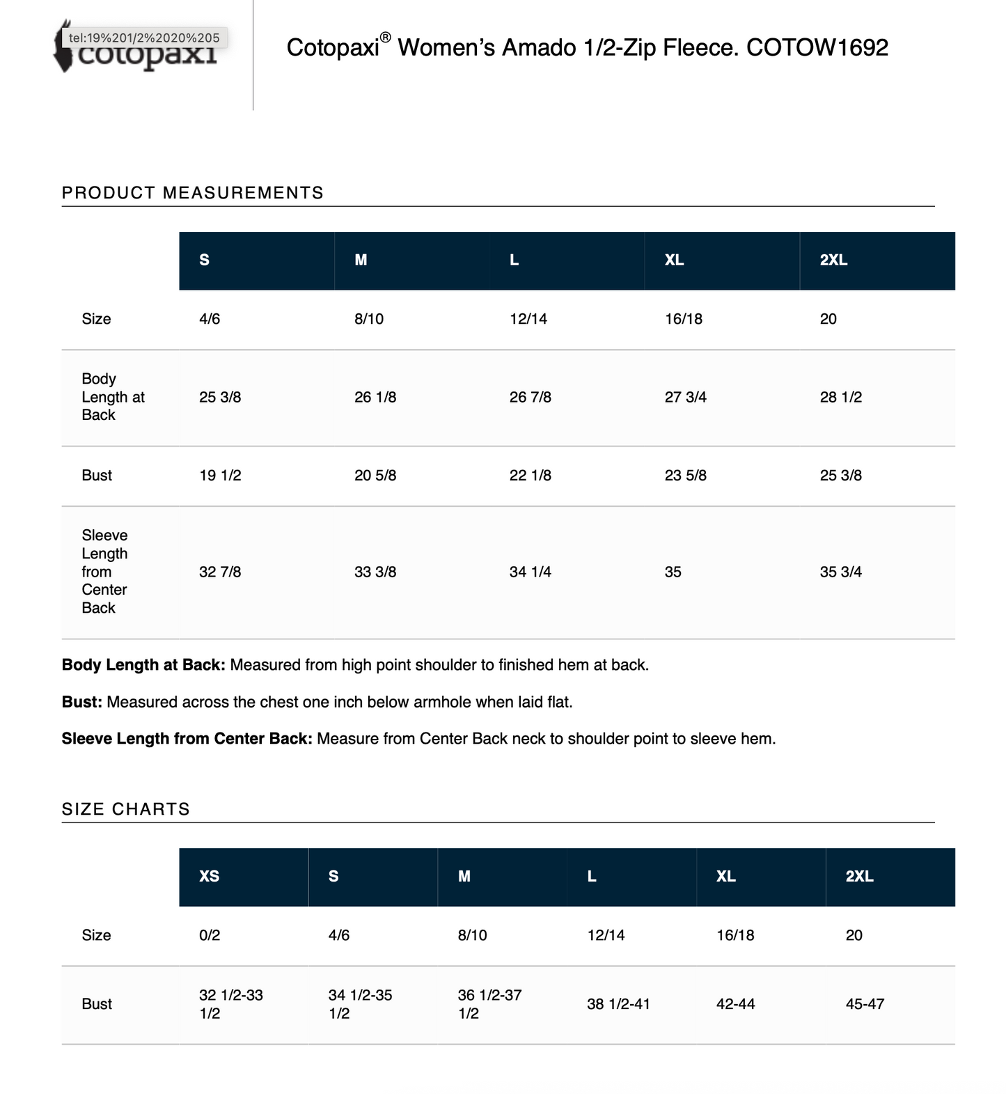 WOMEN'S - Cotopaxi Amado 1/2 Zip Fleece w/ Embroidery - (SMOKE/ CINDER)