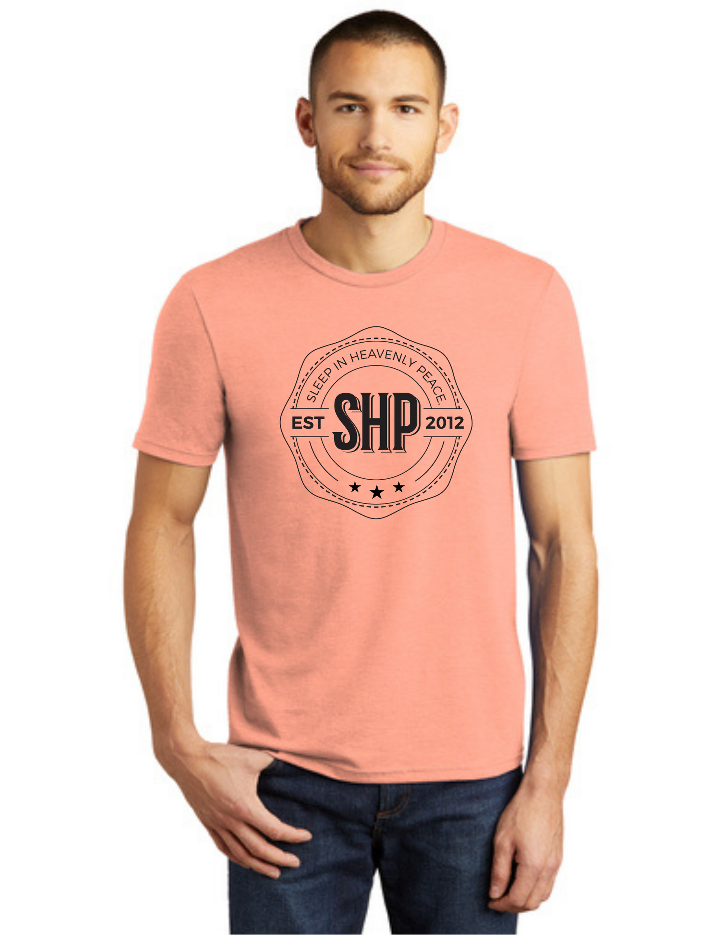 LEGACY - Short Sleeve (HEATHERED DUSTY PEACH) - "ESTABLISHED" LOGO