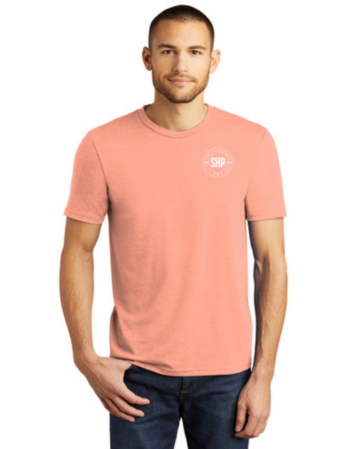 LEGACY - Short Sleeve (HEATHERED DUSTY PEACH) - "ESTABLISHED" LOGO