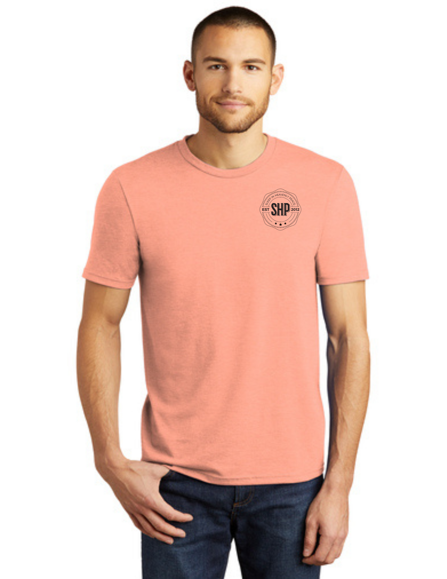 LEGACY - Short Sleeve (HEATHERED DUSTY PEACH) - "ESTABLISHED" LOGO