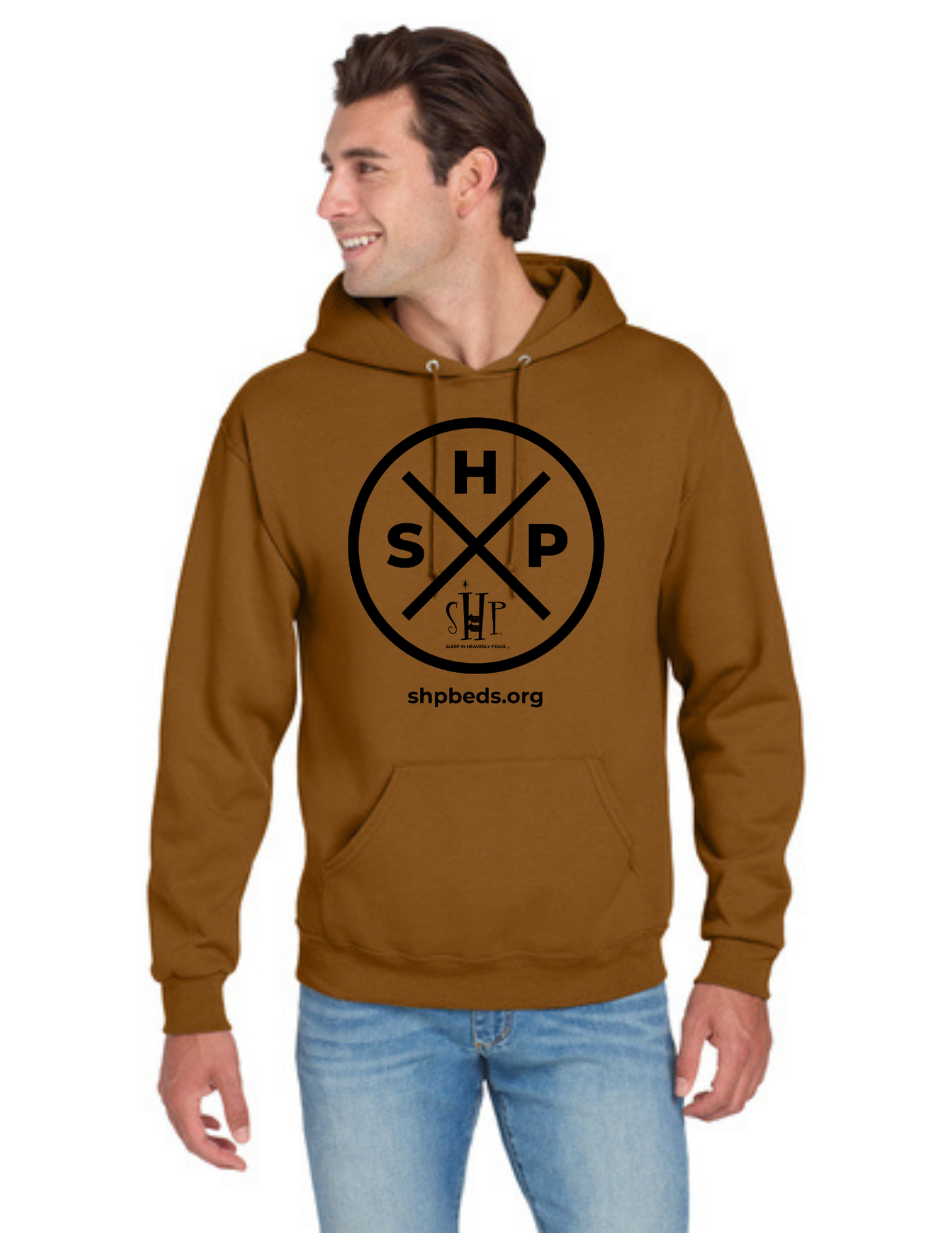 LEGACY - Hoodie (GOLDEN PECAN) - “SLEEP CIRCLE” LOGO