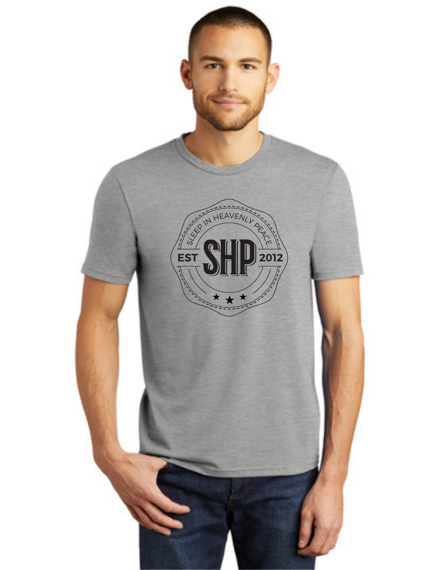 LEGACY - Short Sleeve (HEATHERED GREY) - "ESTABLISHED" LOGO