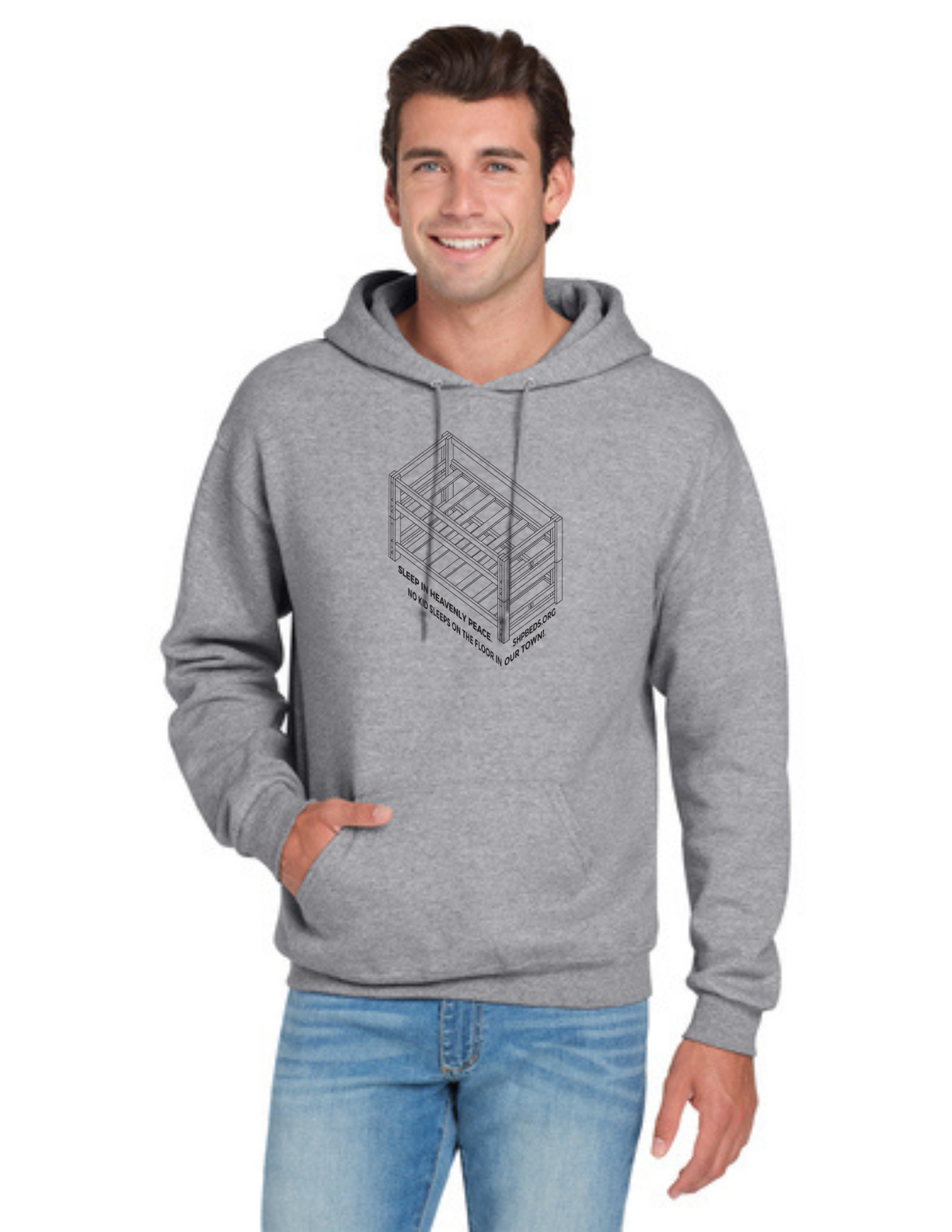 LEGACY - Hoodie (ATHLETIC HEATHER) - "SHELDON" LOGO