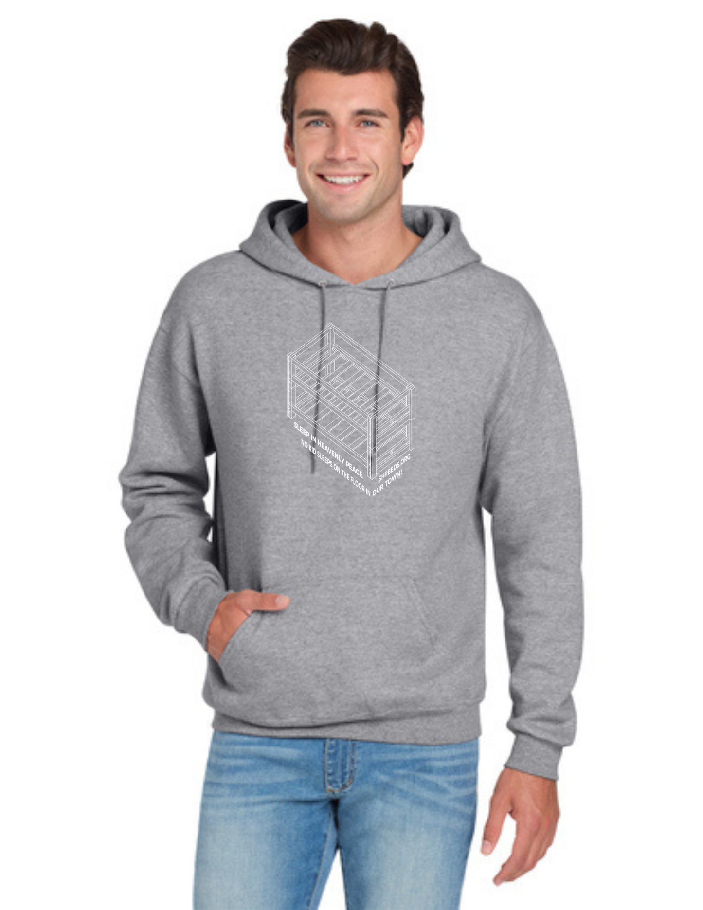LEGACY - Hoodie (ATHLETIC HEATHER) - "SHELDON" LOGO