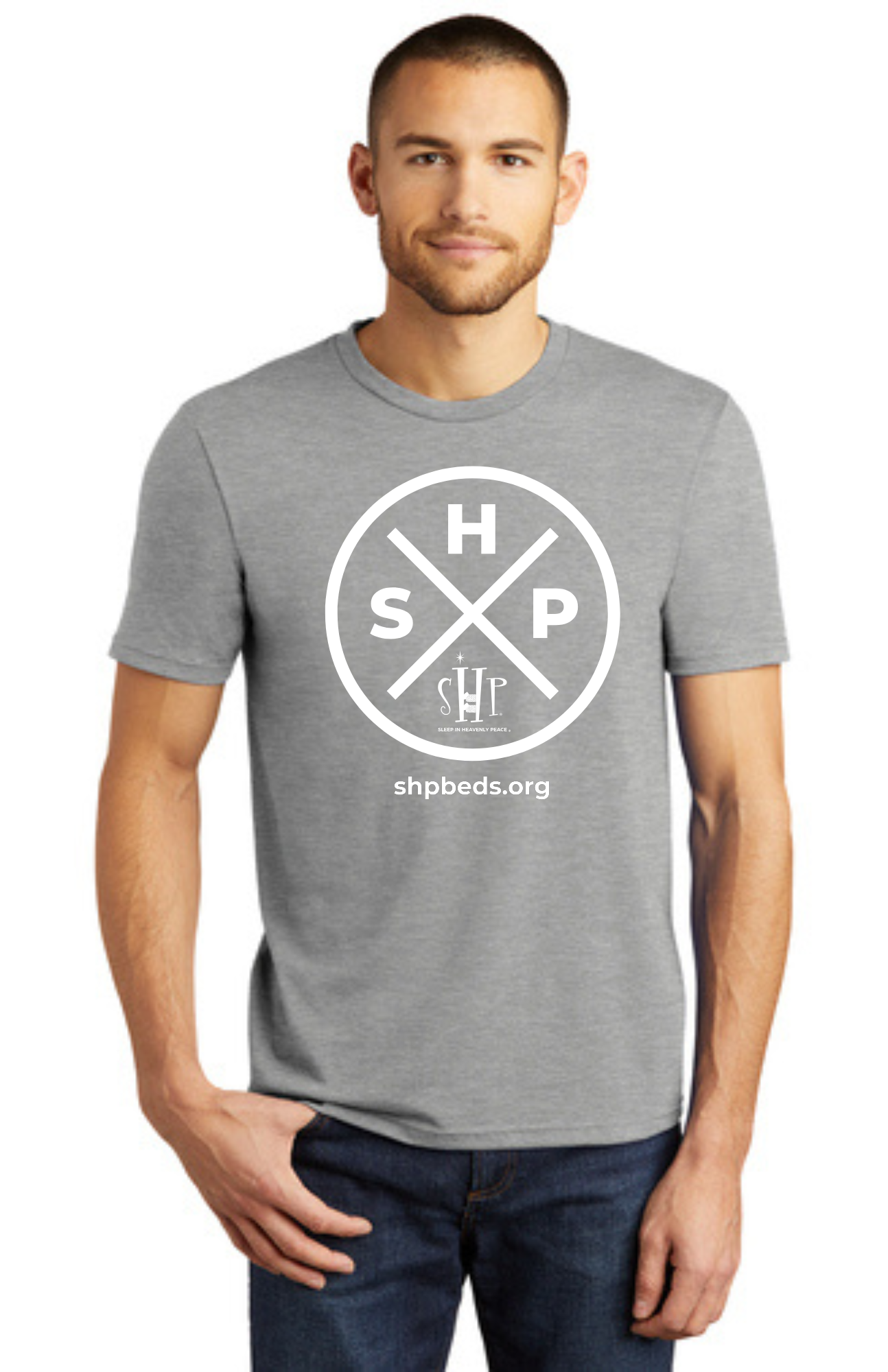 LEGACY - Short Sleeve (HEATHERED GREY) - “SLEEP CIRCLE” LOGO