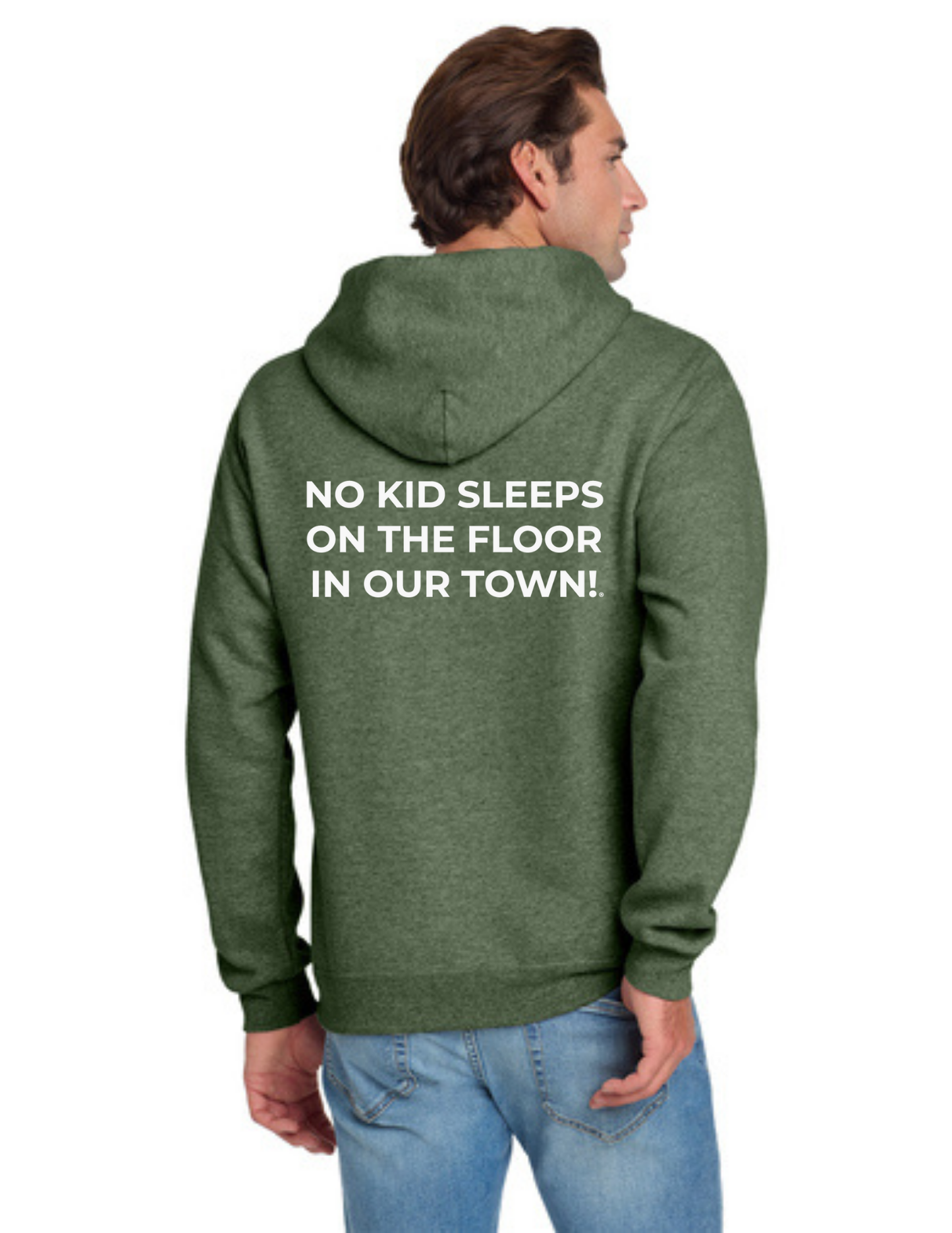 LEGACY - Hoodie (MILITARY GREEN HEATHER) - “SLEEP CIRCLE” LOGO
