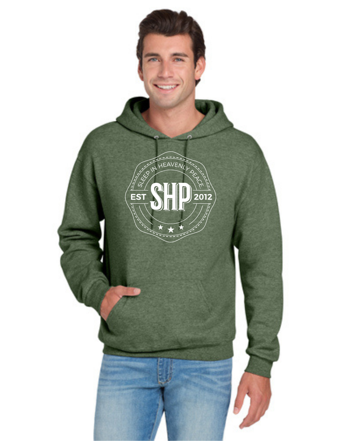 LEGACY - Hoodie (MILITARY GREEN HEATHER) - "ESTABLISHED" LOGO