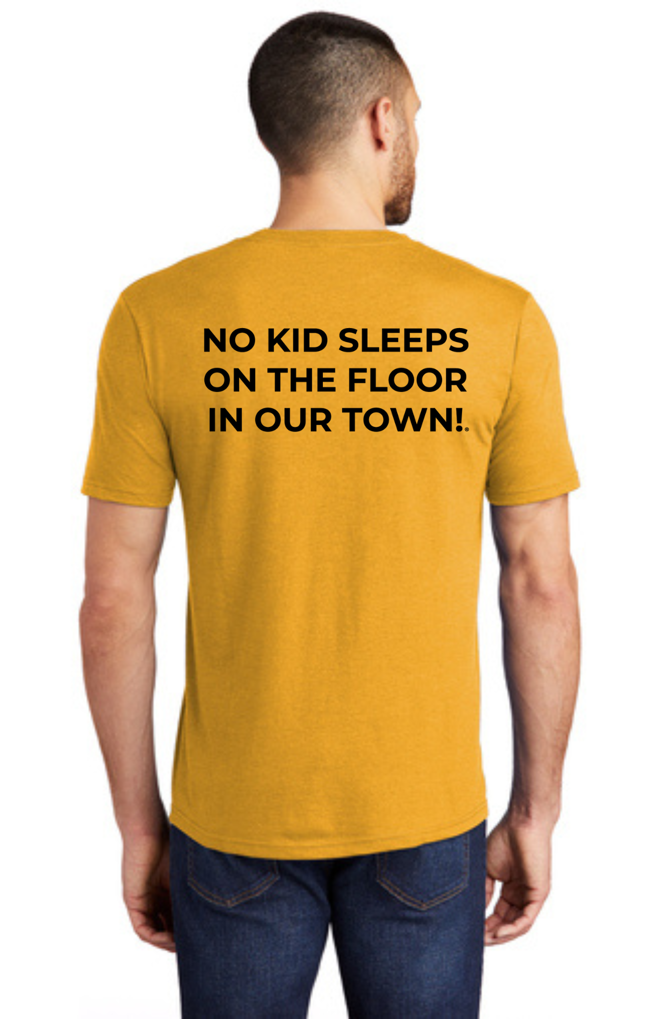 LEGACY - Short Sleeve (OCHRE YELLOW HEATHER) - “SLEEP CIRCLE” LOGO
