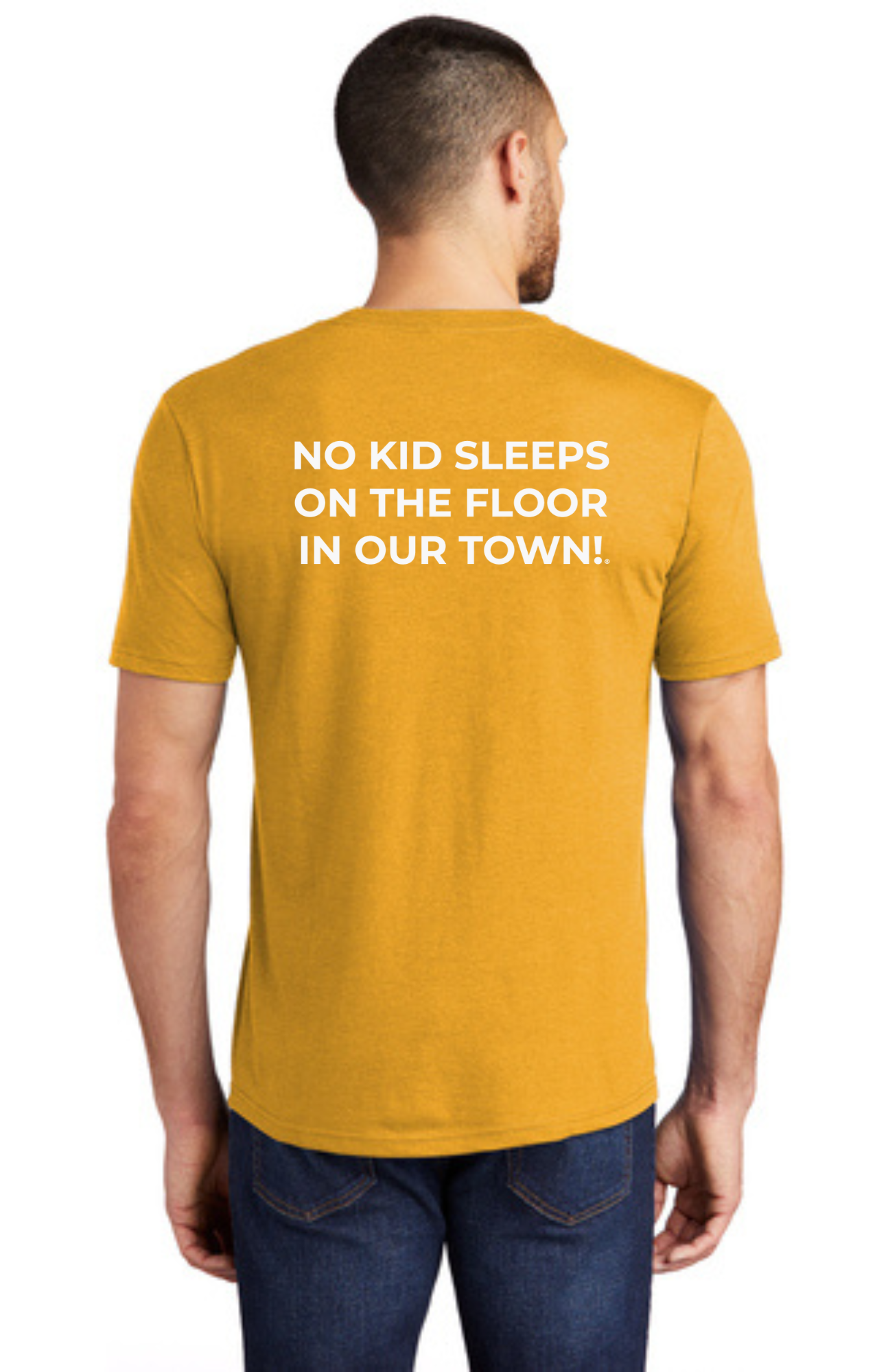 LEGACY - Short Sleeve (OCHRE YELLOW HEATHER) - “SLEEP CIRCLE” LOGO