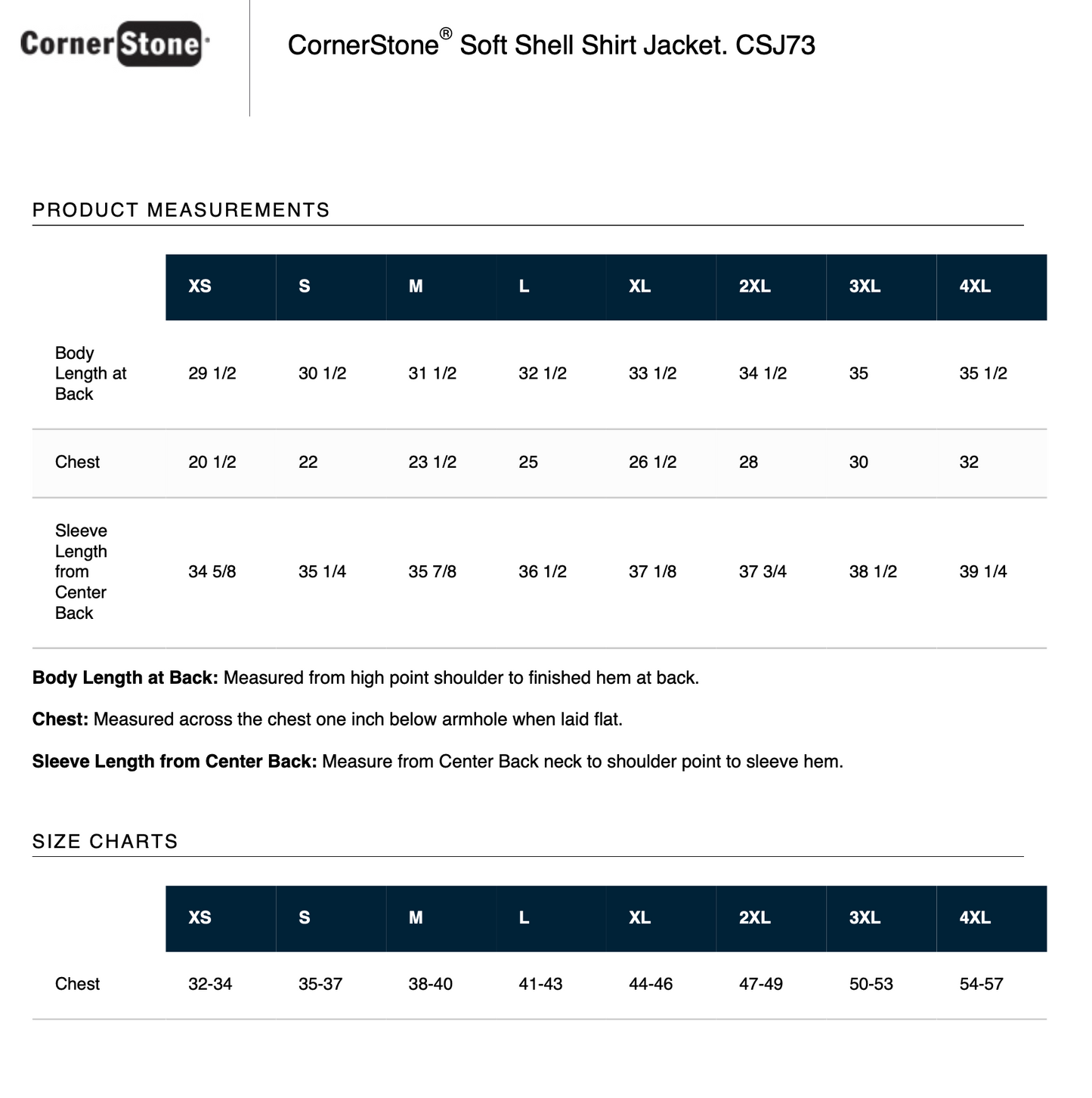 CornerStone Soft Shell Shirt Jacket (NAVY) w/ Embroidery