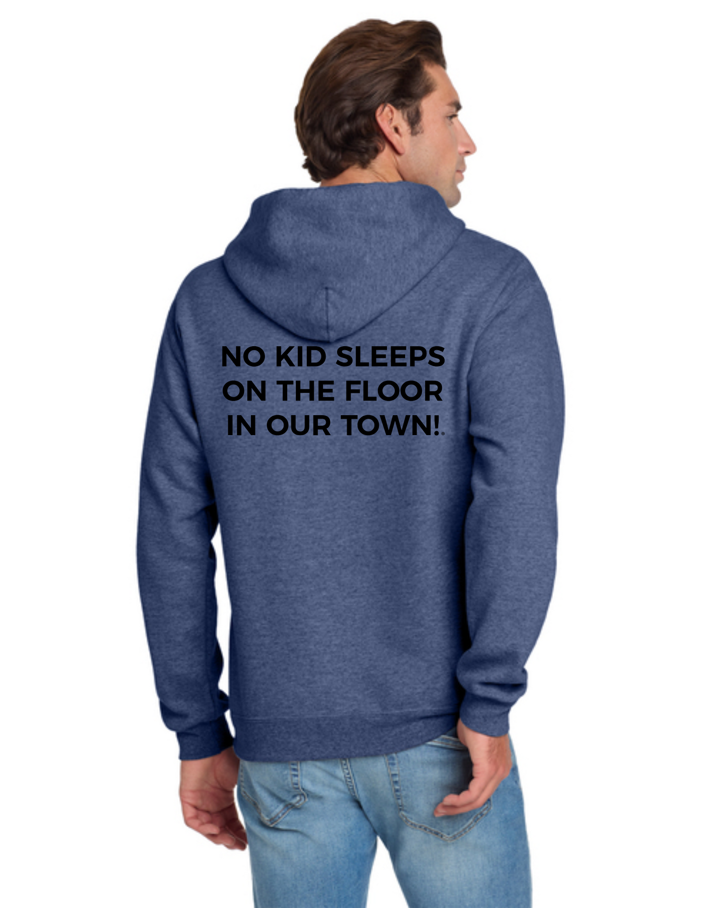 LEGACY - Hoodie (VINTAGE HEATHER BLUE) - "ESTABLISHED" LOGO