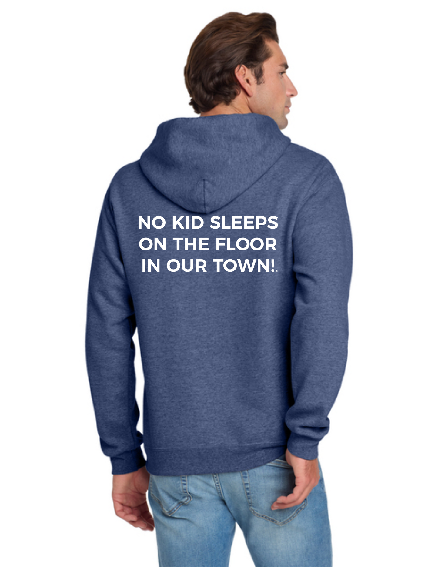 LEGACY - Hoodie (VINTAGE HEATHER BLUE) - "ESTABLISHED" LOGO