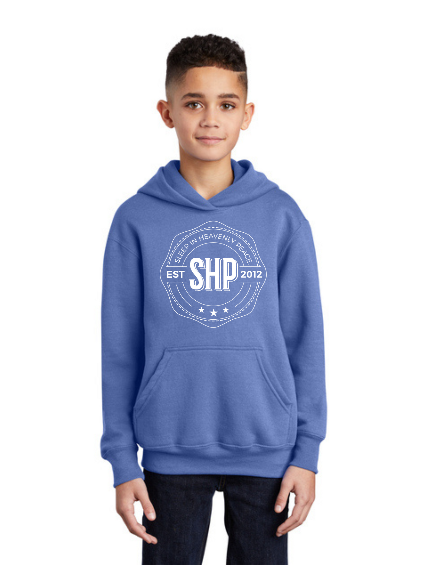 LEGACY - YOUTH Hoodie (CAROLINA BLUE) - “ESTABLISHED” LOGO