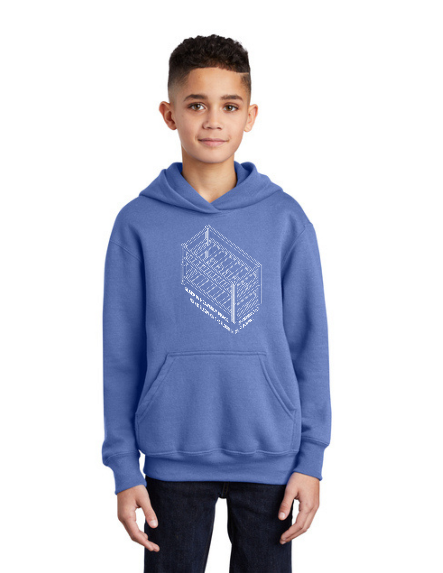 LEGACY - YOUTH Hoodie (CAROLINA BLUE) - “SHELDON” LOGO