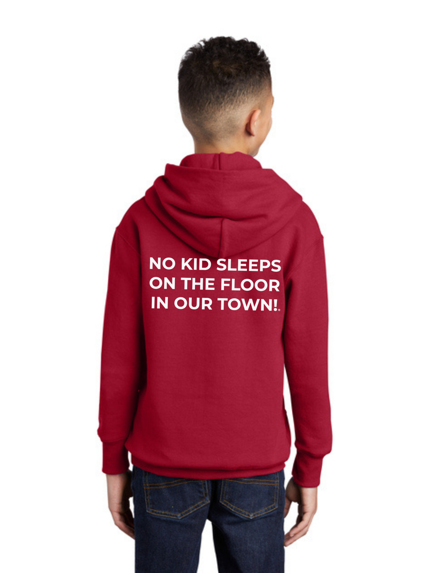 LEGACY - YOUTH Hoodie (RED) - “ESTABLISHED” LOGO