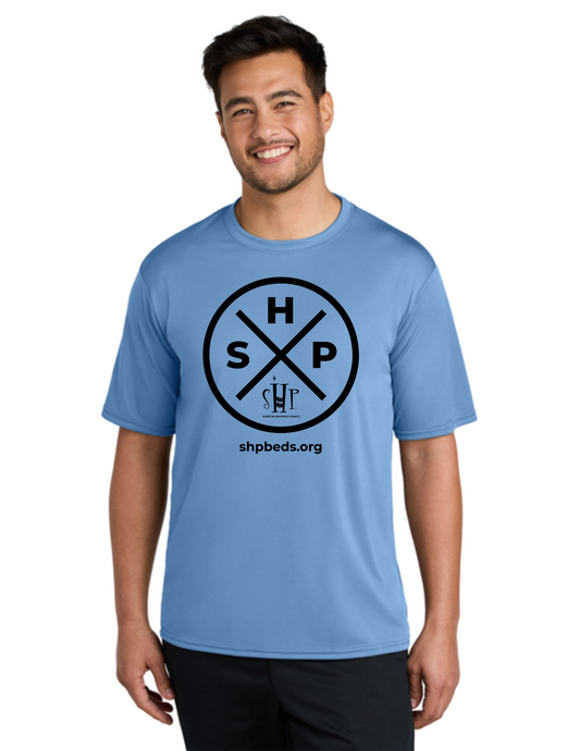 LEGACY - Short Sleeve UV Performance Shirt (CAROLINA BLUE) - "SLEEP CIRCLE" LOGO
