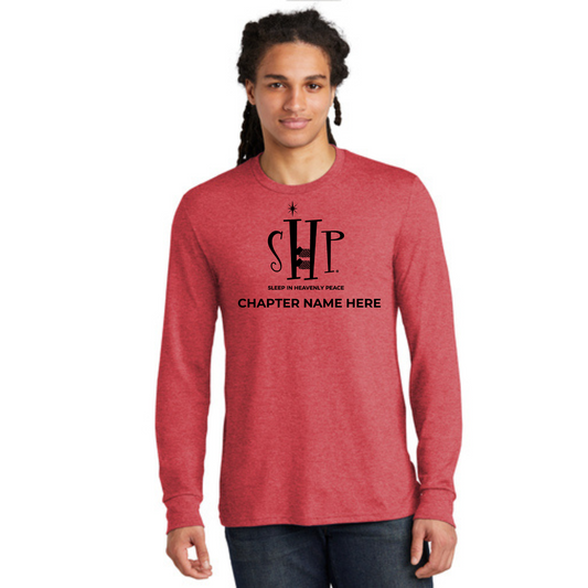Long Sleeve Shirt w/ Chapter Name (RED FROST) - Black or White Logos
