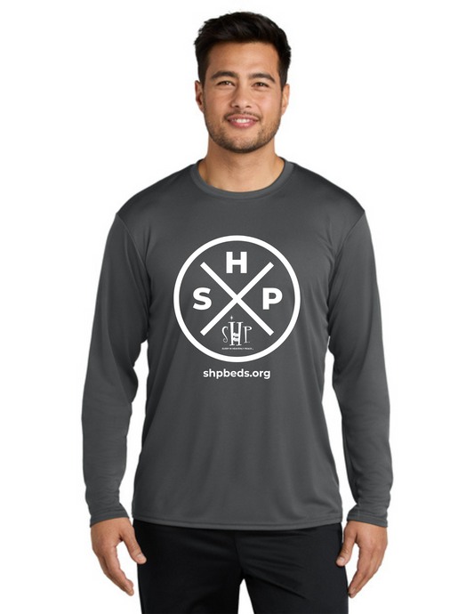 LEGACY - Long Sleeve Performance UV Shirt (CHARCOAL)  - "SLEEP CIRCLE" LOGO