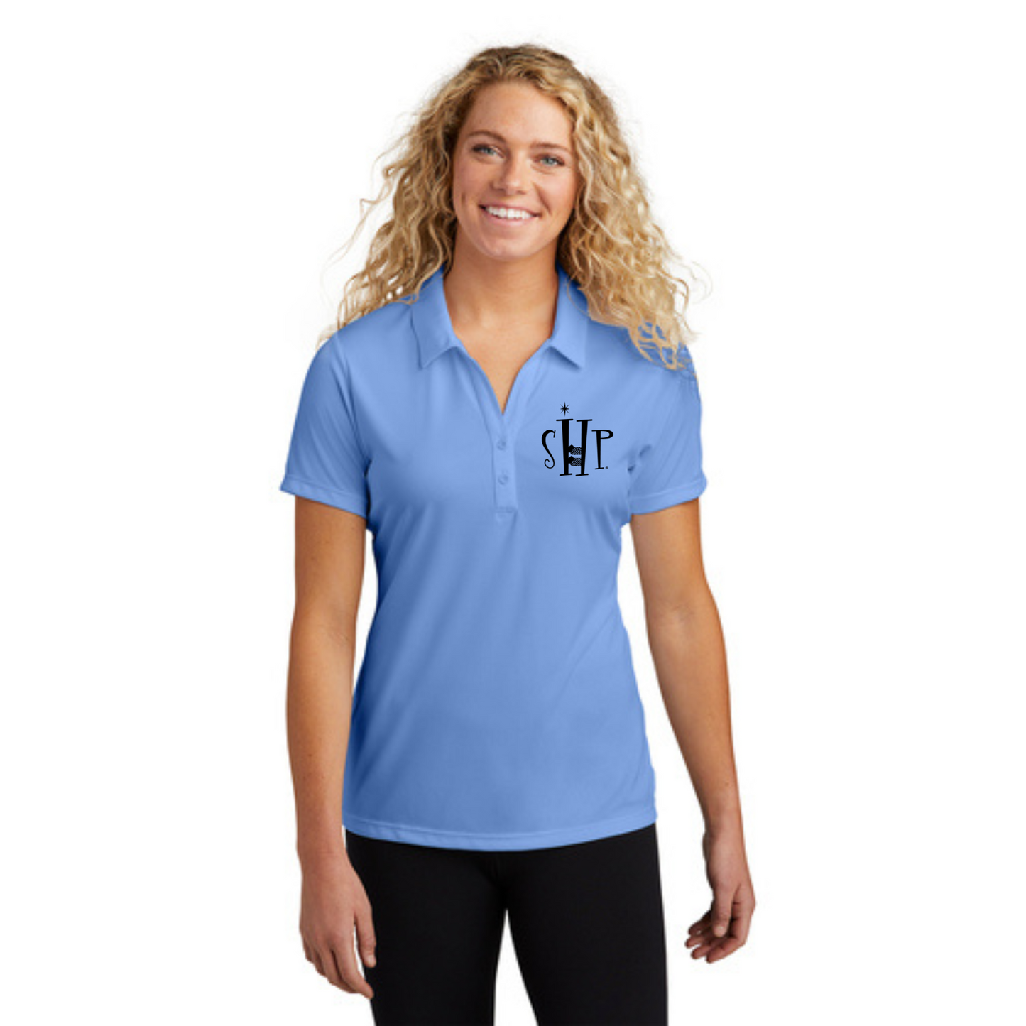 WOMEN'S Official SHP Polo (CAROLINA BLUE) - White or Black Logo
