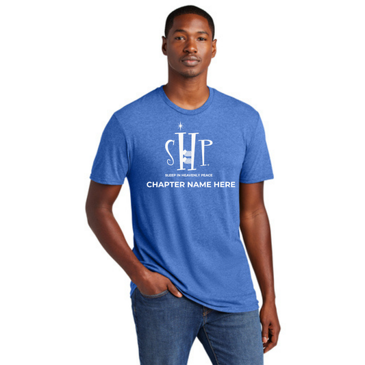 Official Staff T-Shirt with Chapter Name (Royal Blue) White & Black Print