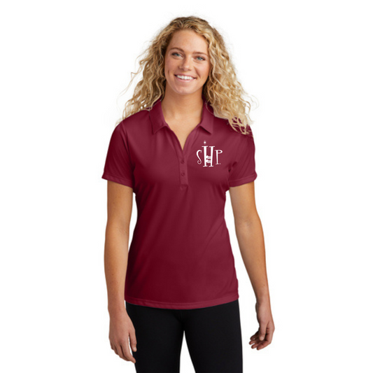 WOMEN'S Official SHP Polo (MAROON) - White or Black Logo