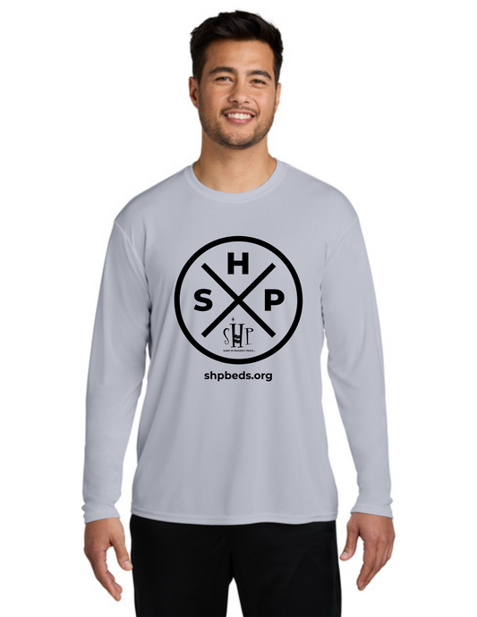 LEGACY - Long Sleeve Performance UV Shirt (SILVER)  - "SLEEP CIRCLE" LOGO