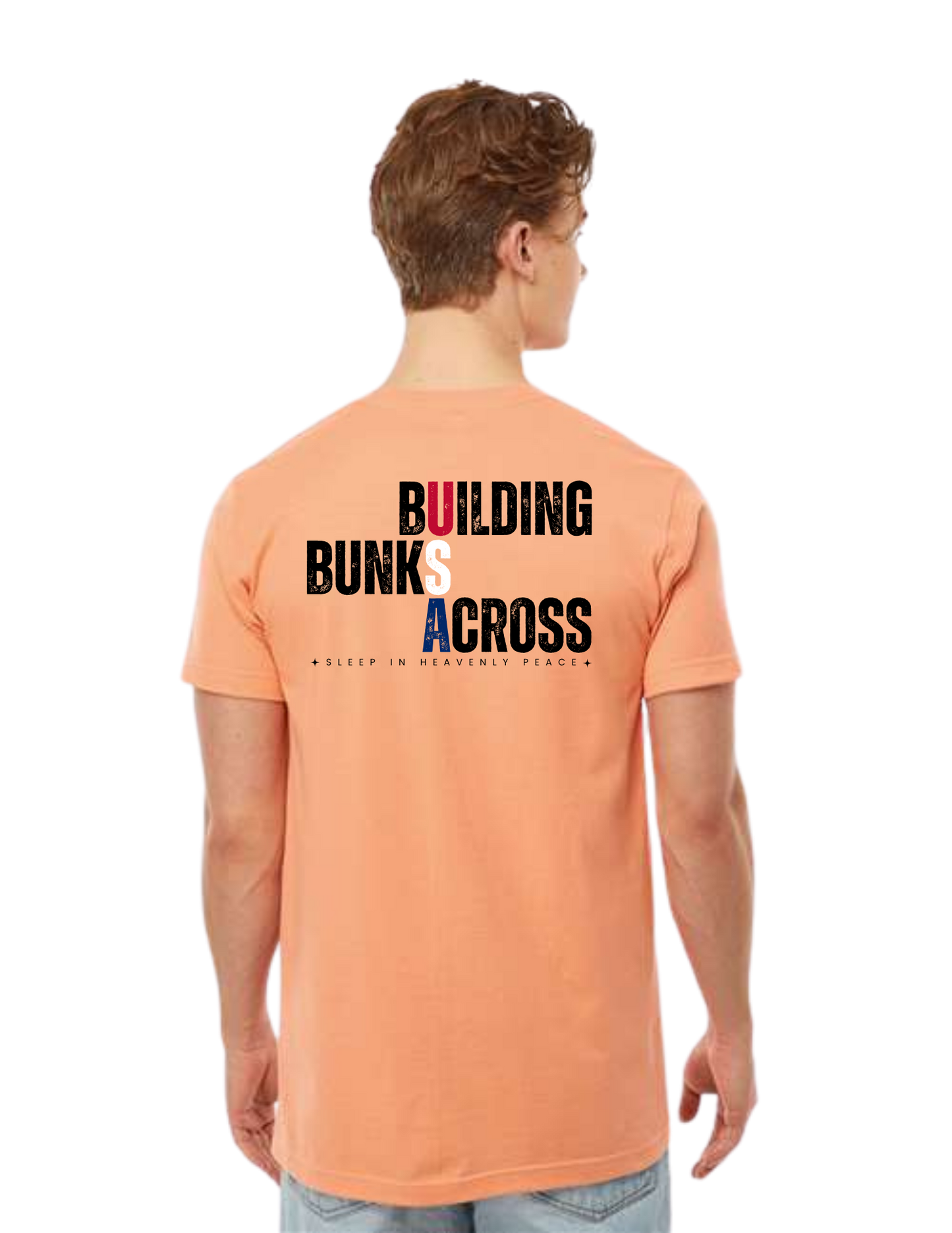 "NEW Graphic Tees" Building Bunks Across America Unisex T-shirt (All Color Options)