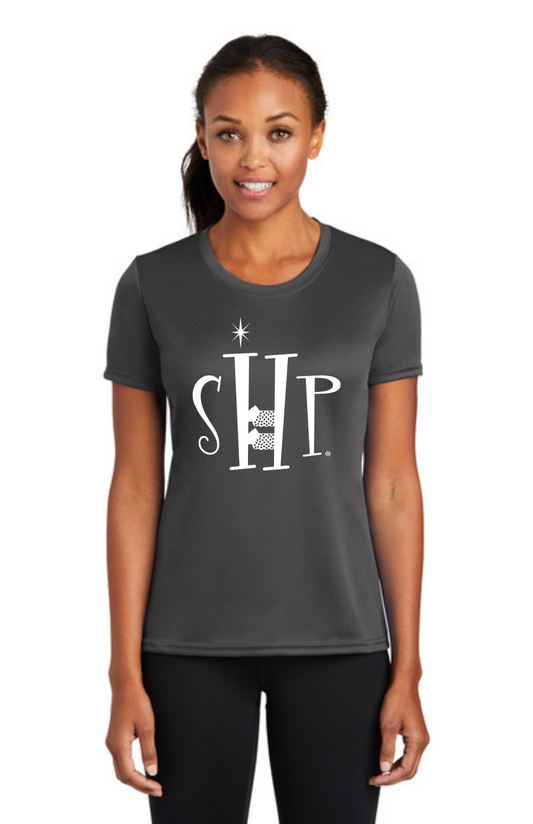 WOMEN'S Short Sleeve Performance (CHARCOAL)
