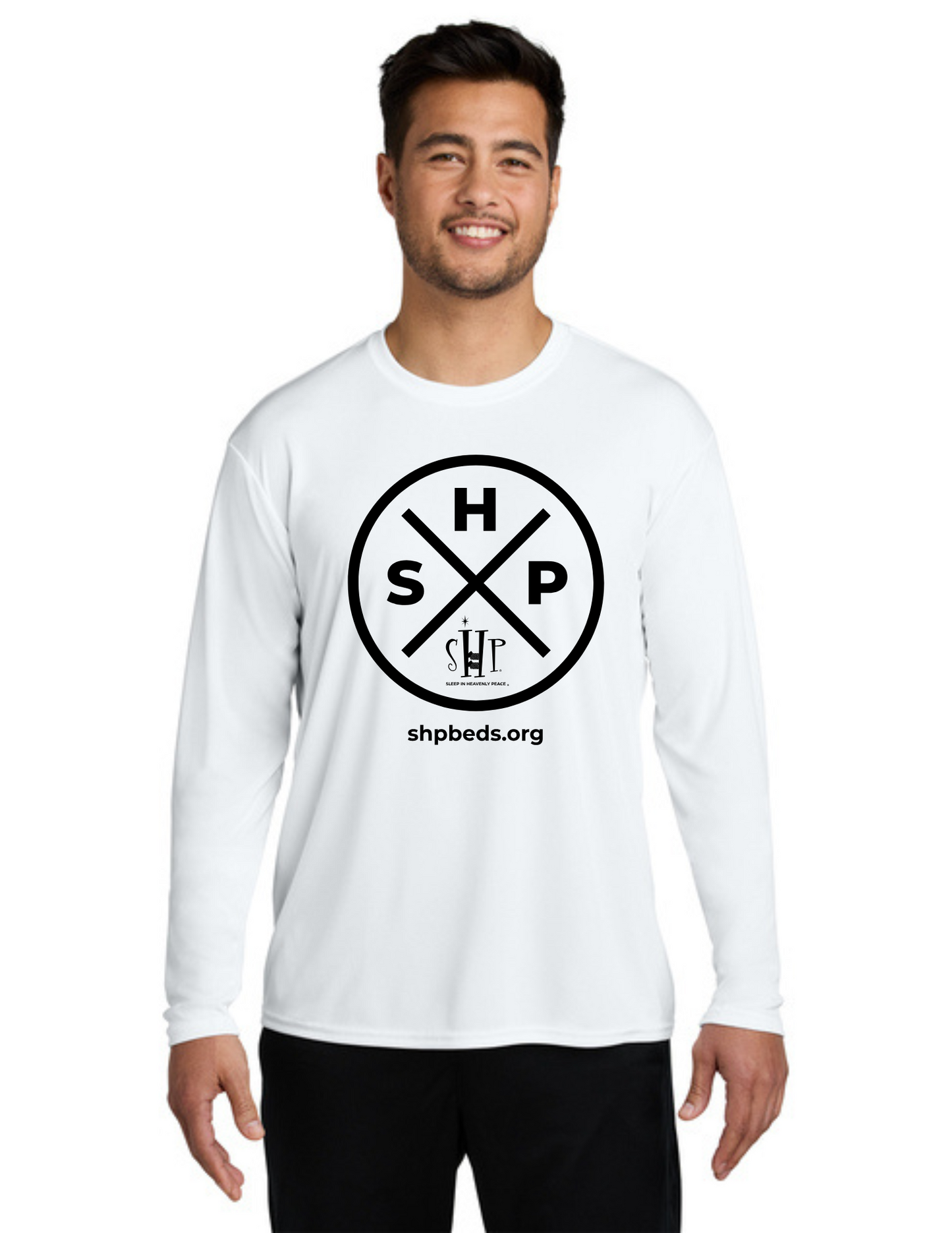 LEGACY - Long Sleeve Performance UV Shirt (WHITE)  - "SLEEP CIRCLE" LOGO