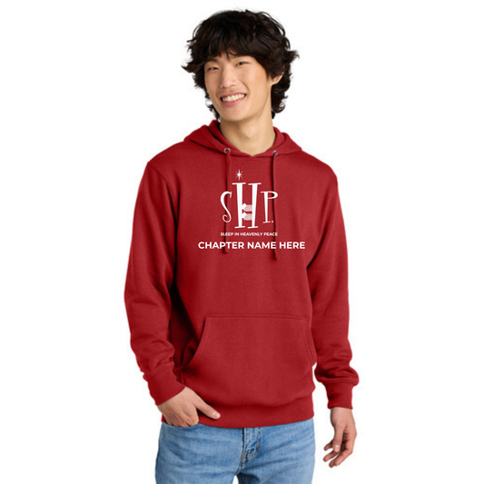 Official Staff Hoodie with Chapter Name (Red) White & Black Print